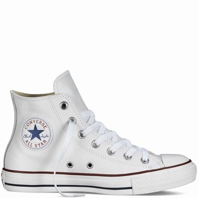 Converse Chuck Taylor All Star Leather - Naisten Matalavartiset Tennarit - Valkoinen